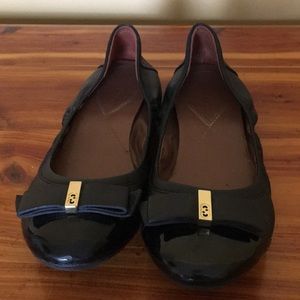 Cole Haan Black Baker flats